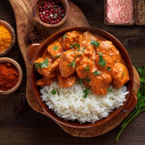 Indian Butter Chicken with Basmati Rice